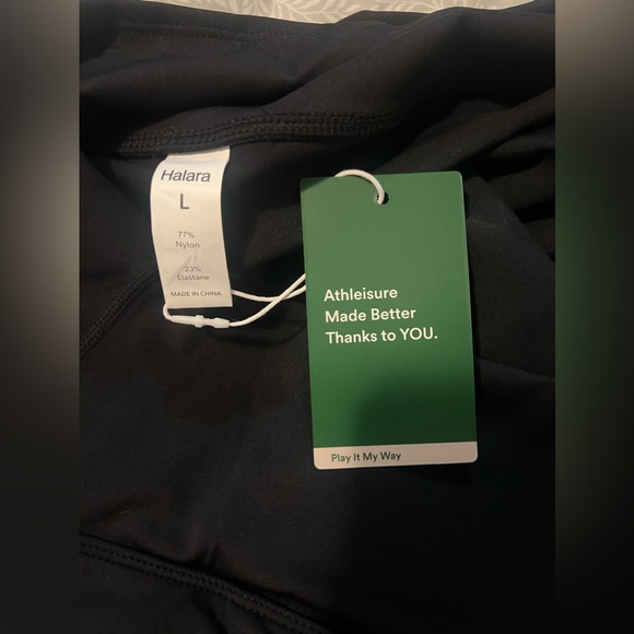 PRICE DROP NWT Halara Size L Black 2-in-1 Side Pocket Cool Touch Tennis Skirt - Picture 2 of 6